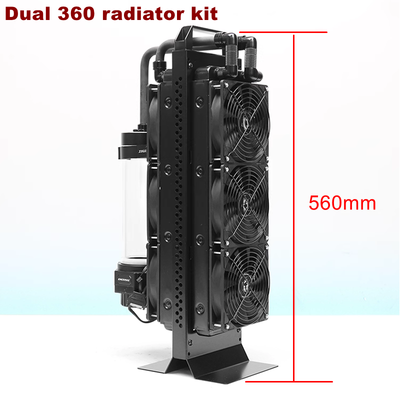 External Radiator Water Cooling Kit - Dual radiator external water cooling combination,