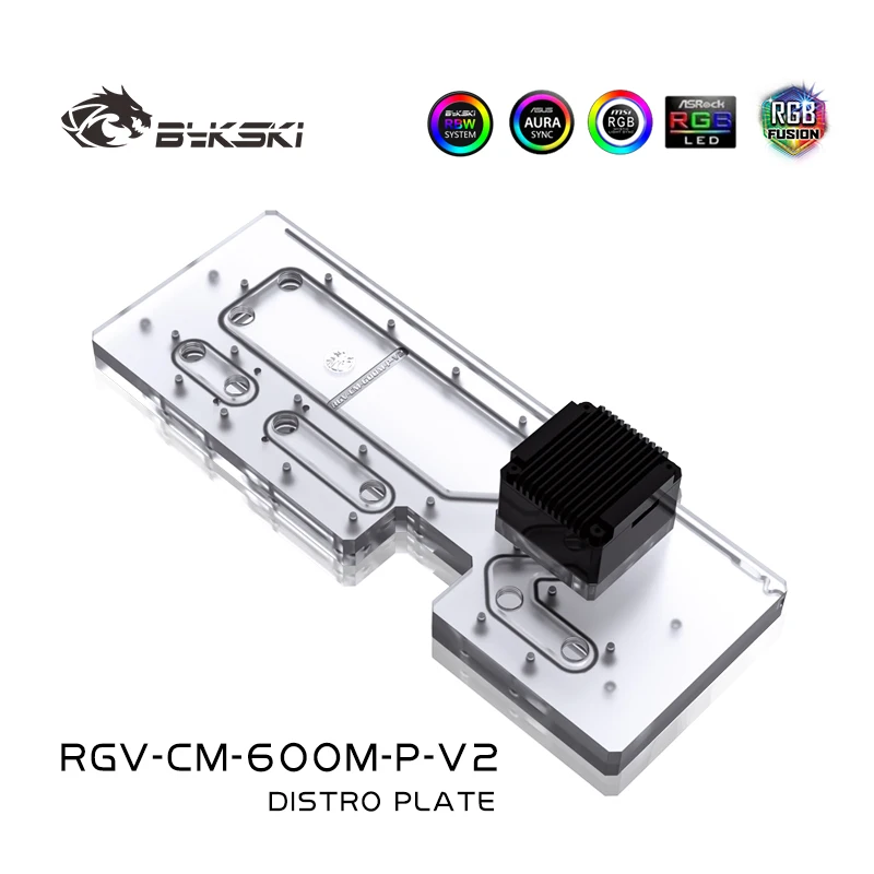 Distro Plate Ddc Pump Combo - BYKSKI Acrylic Tank use for MasterCase