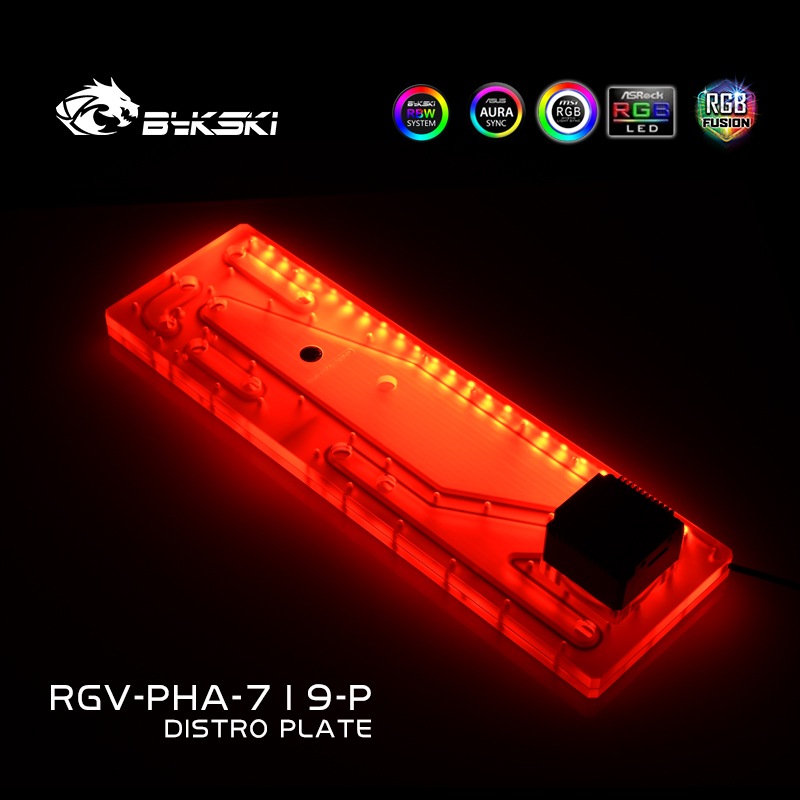Distro Plate Ddc Pump Combo - BYKSKI RGV-PHA-719-P Acrylic Tank use for